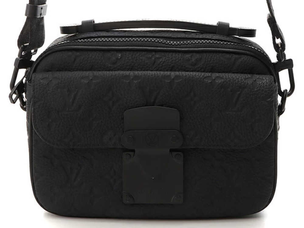 LOUIS VUITTON Lock Messenger Monogram Taurillon Leather